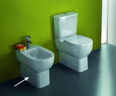 JACOB DELAFON Odeon Up E4738-00 биде напольное, белое