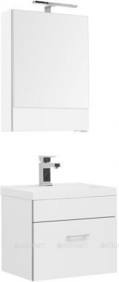 Комплект мебели для ванной Aquanet Верона 50 белый подвесной 1 ящик (00287650)
