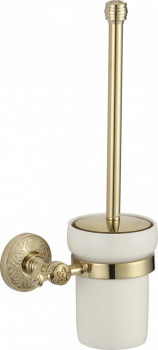 Туалетный ёршик с настенным держателем S-005894B Savol латунь золото