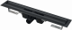 Водоотводящий желоб с порогами для перфорированной решетки, черный-мат AlcaPlast APZ1BLACK-550 Душевой лоток Alcaplast APZ1BLACK-550 без решетки сталь (APZ1BLACK-550)