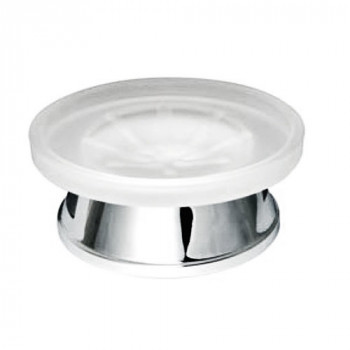 WasserKRAFT Donau K-2429 мыльница, матовое стекло/хром