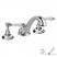 Nicolazzi Classica 1408 CR 78 смеситель для раковины с д/к, хром/ручки P.Mont Blanc