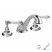 Nicolazzi Classica 1408 CR 78 смеситель для раковины с д/к, хром/ручки P.Mont Blanc