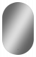Зеркало подвесное в ванную Misty Титавин подогрев подсветка сенсорное 700x1200 овальное белый (ТИТ-02-70/120-14)  (ТИТ-02-70/120-14)