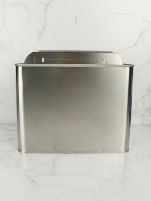 NOFER 14098.2.S настенное ведро для мусора 11 л, нержавеющая сталь