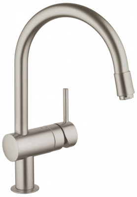 Смеситель для кухни GROHE Minta с выдвижным C-изливом, хром (32918DC0)