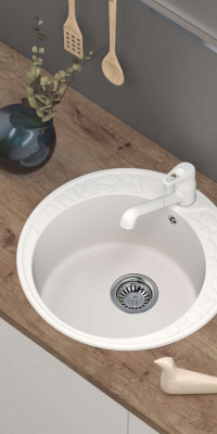 Мойка OMOIKIRI TOVADA 51-SA Artgranit бежевый круглая 510x510 (4993412)