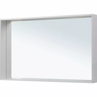 Зеркало подвесное для ванной Allen Brau Reality 120х75 с подсветкой и сенсорным выключателем, серебро браш (1.32021.02)