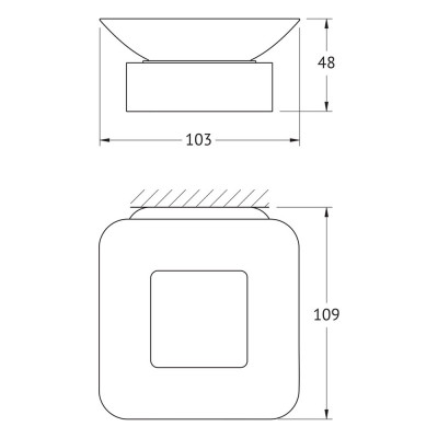 Мыльница Artwelle Regen 8322 хром настенная латунь / стекло