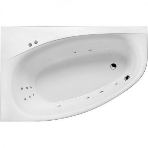 Ванна акриловая Excellent Kameleon 170x110 L WAEX.KML17.LINE.CR с гидромассажем угловая