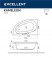 Ванна акриловая Excellent Kameleon 170x110 L WAEX.KML17.LINE.CR с гидромассажем угловая