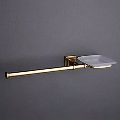 COLOMBO Portofino B3274 DX.bronze полотенцедержатель с мыльницей (справа)