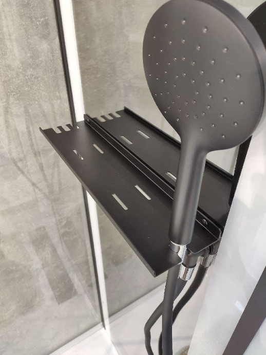 Душевая кабина Black&White Galaxy 8028000 с гидромассажем 115х90 см прямоугольная