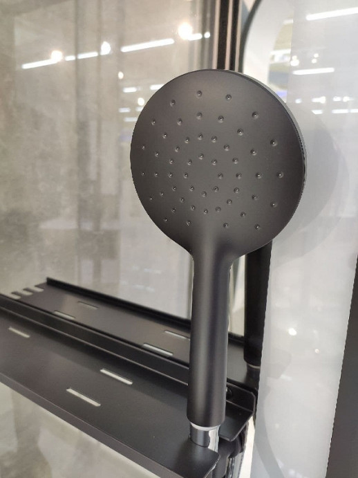 Душевая кабина Black&White Galaxy 8028000 с гидромассажем 115х90 см прямоугольная