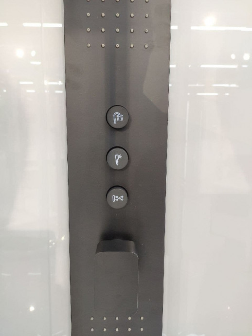 Душевая кабина Black&White Galaxy 8028000 с гидромассажем 115х90 см прямоугольная