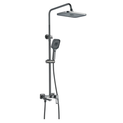 Душевая система Raffine F3696T, оружейная сталь