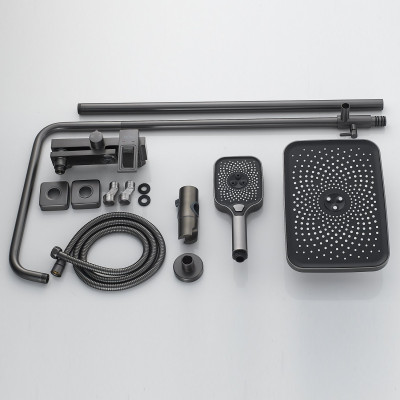 Душевая система Raffine F3696T, оружейная сталь