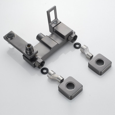 Душевая система Raffine F3696T, оружейная сталь