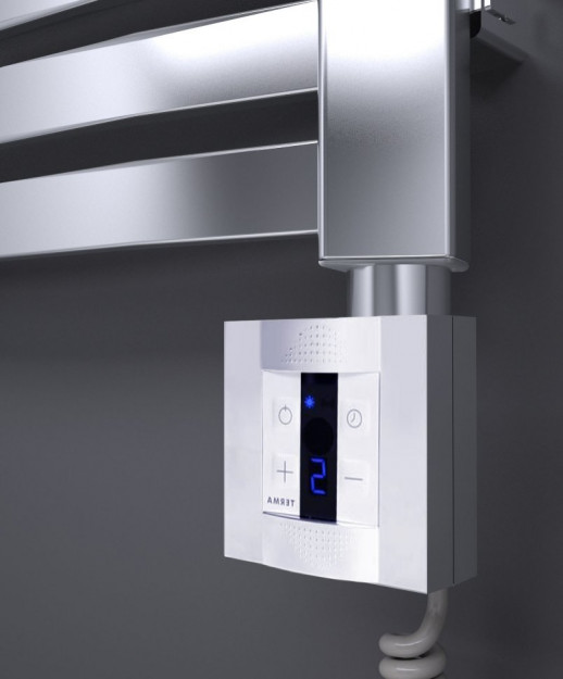 TERMA DEXTER CHROME+ KTX4 +TS 500х860/9016 полотенцесушитель электрический, хром
