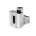 TERMA DEXTER CHROME+ KTX4 +TS 500х860/9016 полотенцесушитель электрический, хром