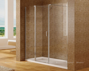 Душевая дверь Aquanet Cinetic 210, прозрачное стекло AE12-N-120H190U-CT + AE12-F-90H190U-CT (00254244)