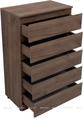 Комод для ванной Aquanet Сканди 700x400 Дуб крафт 5 ящиков (00302552)