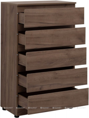 Комод для ванной Aquanet Сканди 700x400 Дуб крафт 5 ящиков (00302552)