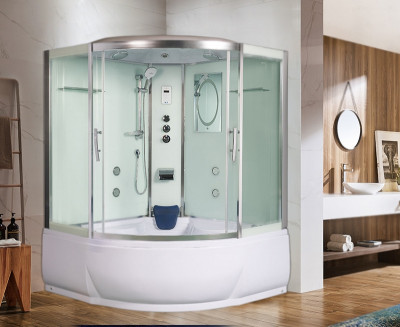 Душевой бокс WeltWasser WW500 Emmer 15055 150x150 10000003291 профиль хром четверть круга