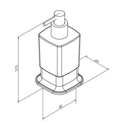 Дозатор для жидкого мыла настольный BN.KN K108151BR, бронза