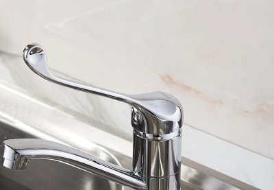 Локтевой смеситель для кухни Ledeme L4579-2 H79 однорычажный хром