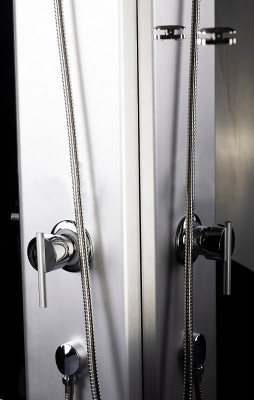 Душевая кабина Niagara Eco 90x70 L E90/70/40L/TN/BK асимметричная