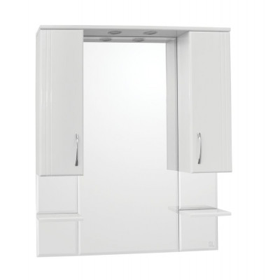 Зеркало-шкаф для ванной Style Line Эко Стандарт Энигма 90/С белый (ЛС-00000174)