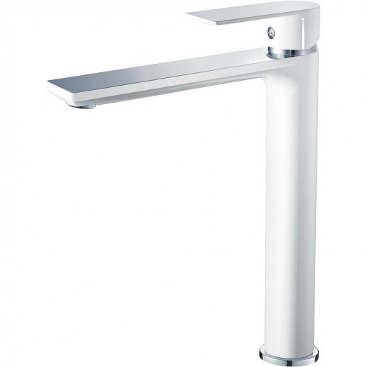 Однорычажный смеситель для раковины Haiba HB11505-8 (латунь) белый, хром