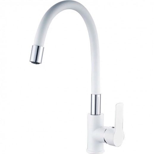 Смеситель для кухни Haiba HB70113-8 (латунь) белый, хром