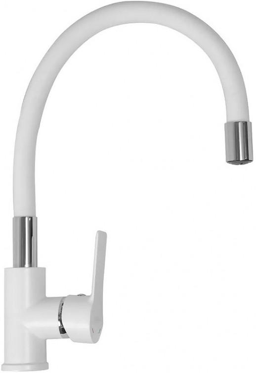 Смеситель для кухни Haiba HB70113-8 (латунь) белый, хром