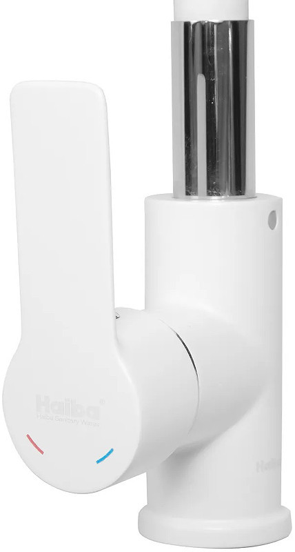 Смеситель для кухни Haiba HB70113-8 (латунь) белый, хром