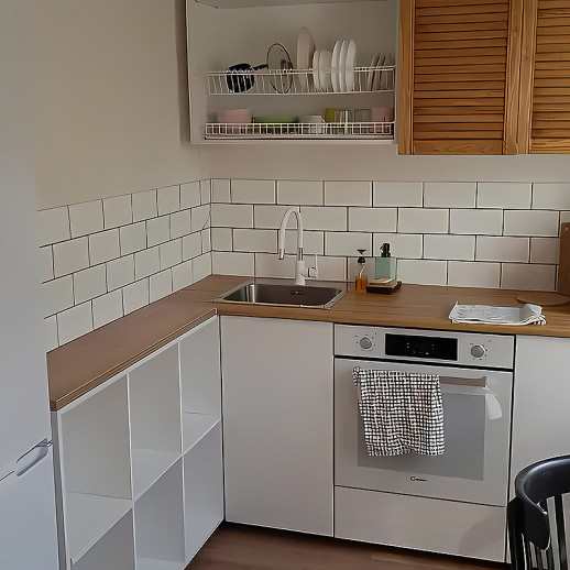 Смеситель для кухни Haiba HB70113-8 (латунь) белый, хром