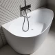 Акриловая ванна Allen Brau Priority 5 асимметричная правая, 160x78 см, белый матовый (2.31005.21B)  (2.31005.21B)