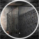 Зеркало в ванную Armadi Art Vallessi 545/2 80х80 см с подсветкой, черный матовый  (545/2)