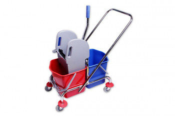 Уборочная тележка 2-х ведерная х 17 л