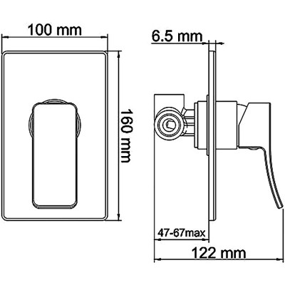 Встраиваемая душевая система WasserKRAFT Aller A12118 хром