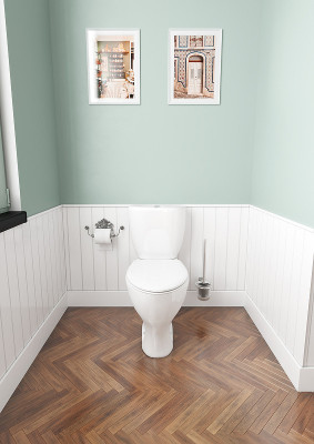 Унитаз компакт Santeri Воротынский 1.P401.7.S00.00B.F с бачком и сиденьем фарфор