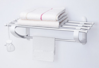 Primanova M-B12-01 полка для полотенец, белая