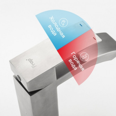 Смеситель Frap для раковины однорычажный стационарный сатин (F10803)