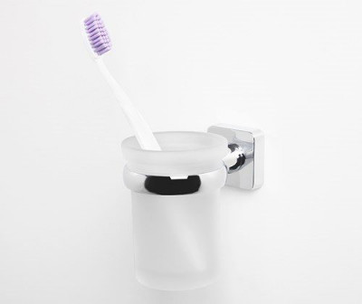 WasserKRAFT Lippe K-6528 подстаканник настенный, матовое стекло/хром