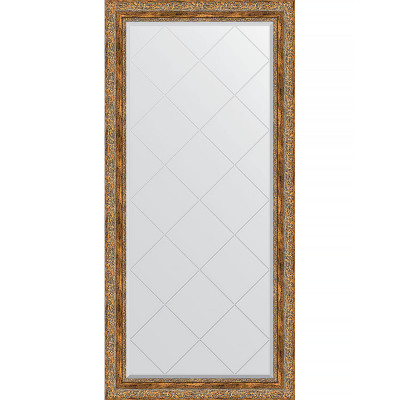Зеркало настенное Evoform ExclusiveG 157х75 BY 4273 с гравировкой в багетной раме Виньетка античная бронза 85 мм