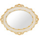 Зеркало для ванной подвесное Migliore CDB 105 24962 слоновая кость округлое  (24962)