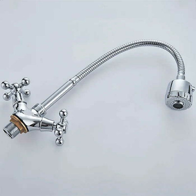 Кухонный смеситель Ledeme H19 4319-3L хром с поворотным изливом