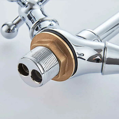 Кухонный смеситель Ledeme H19 4319-3L хром с поворотным изливом