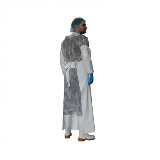 Haccper Фартук Uretex, 1500*830 мм, 0.15 мм, белый, 25 шт/кор